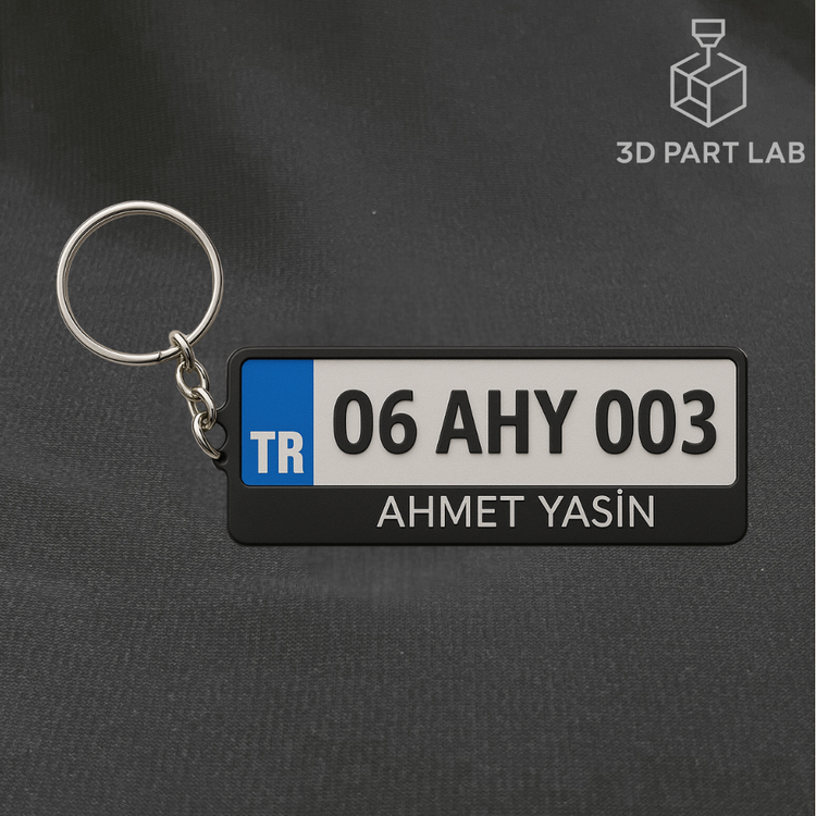 Kişiye Özel Plaka Anahtarlık