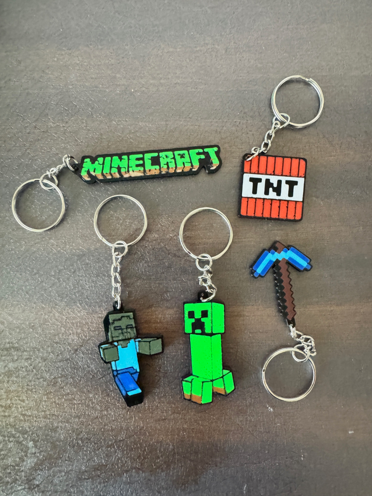 Minecraft Style Keychanins