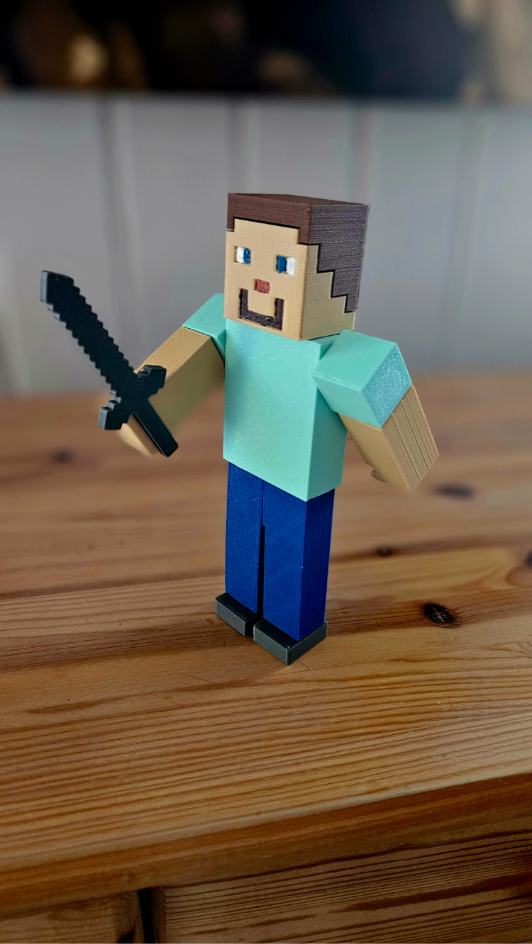 Minecraft Style Figur