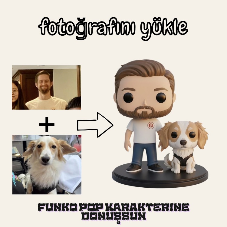 Funko Pop Kişiselleştirilebilir Sevgililer Günü Maketi