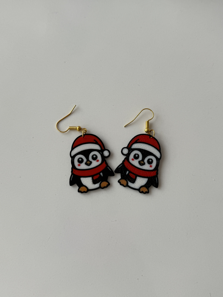 Sevimli penguen küpe