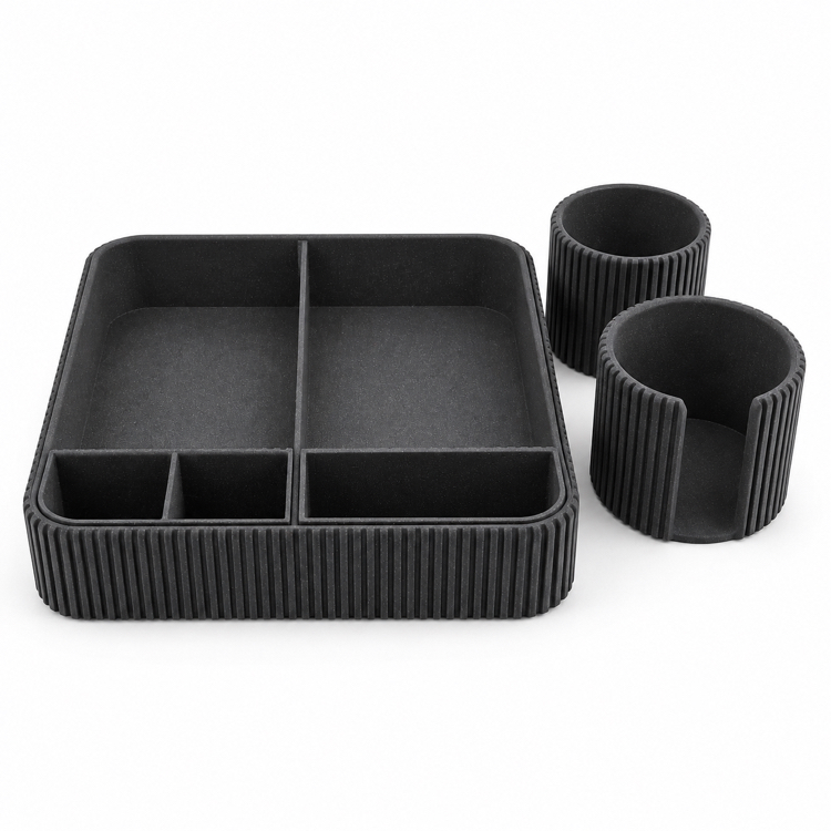 3 Parçalı Banyo Organizer Seti