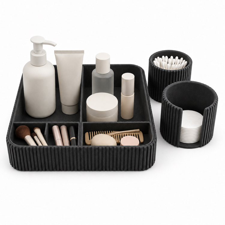 3 Parçalı Banyo Organizer Seti