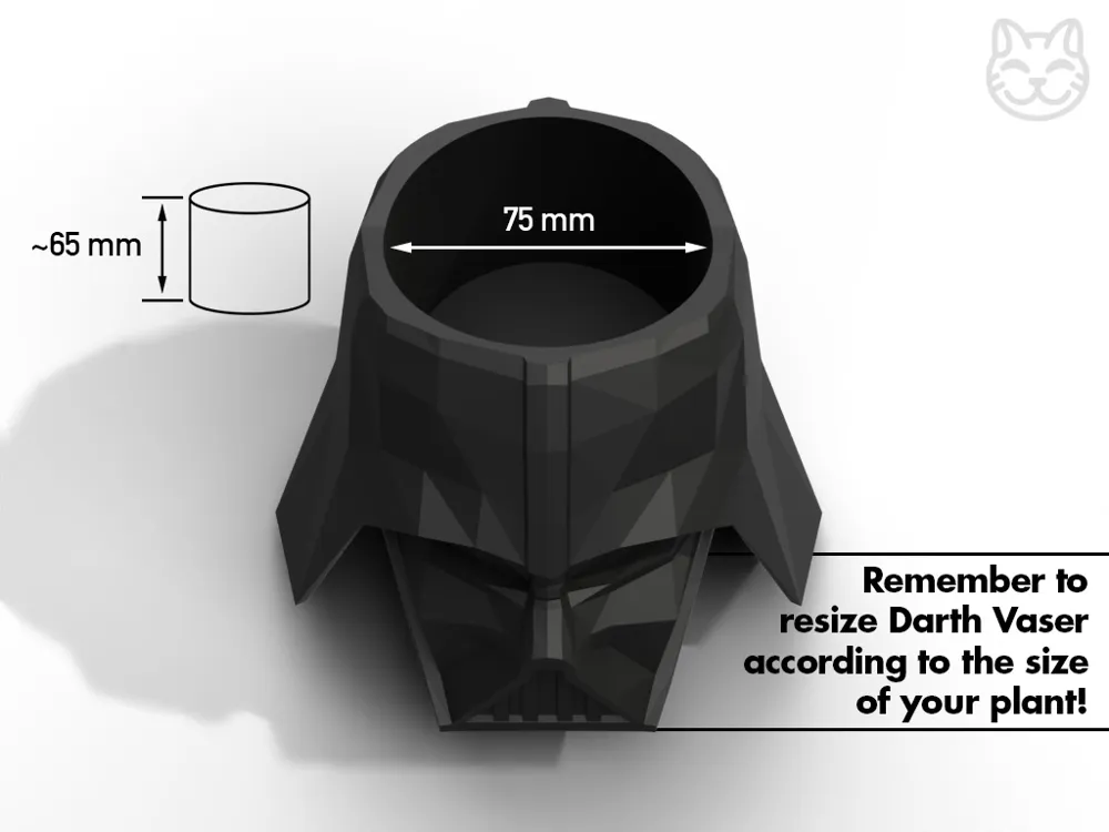 Darth Vaser – Star Wars Temalı 3D Saksı