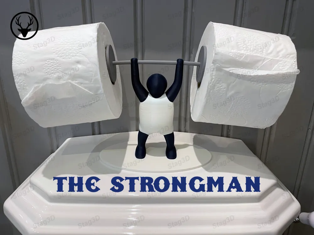 The Strongman Tuvalet Kağıdı Tutucu – Eğlenceli Banyo Aksesuarı