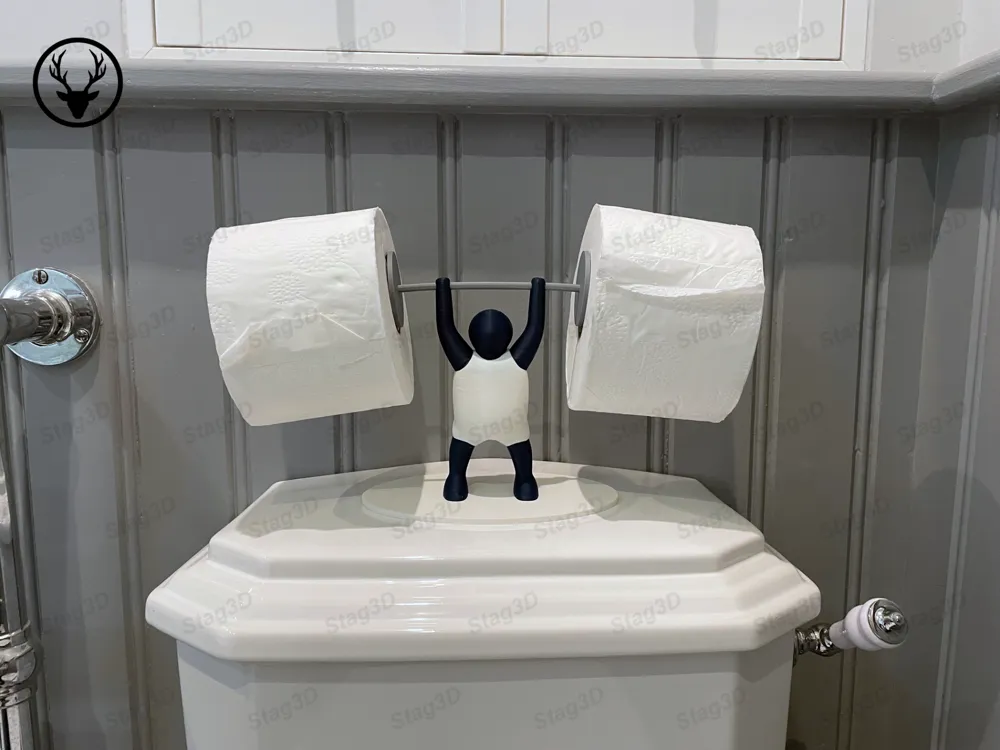 The Strongman Tuvalet Kağıdı Tutucu – Eğlenceli Banyo Aksesuarı