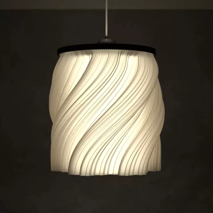 Spiral Desenli Modern Lamba Sarkıt – Yumuşak Işık & Şık Tasarım