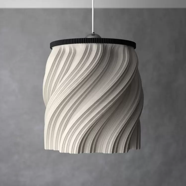 Spiral Desenli Modern Lamba Sarkıt – Yumuşak Işık & Şık Tasarım