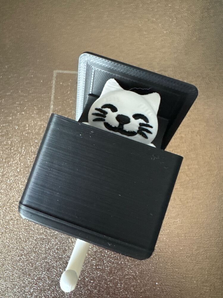 Kedi Kafalı Anahtarlık Askısı 3D Baskı