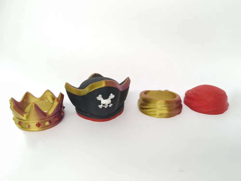 Baby İskelet Figür 3D Baskı – 5 cm – 4 Farklı Şapka