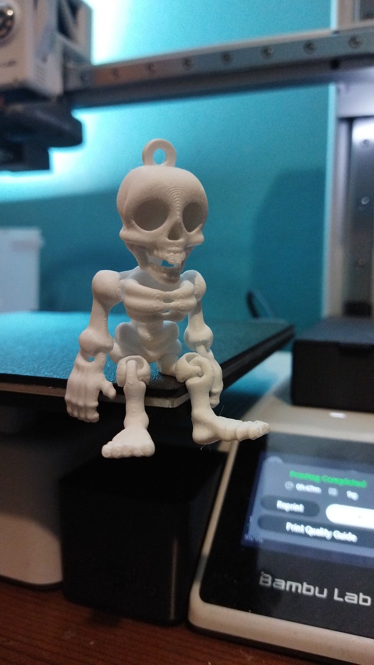 Flexi Mutlu İskelet 3D Baskı – 7 cm