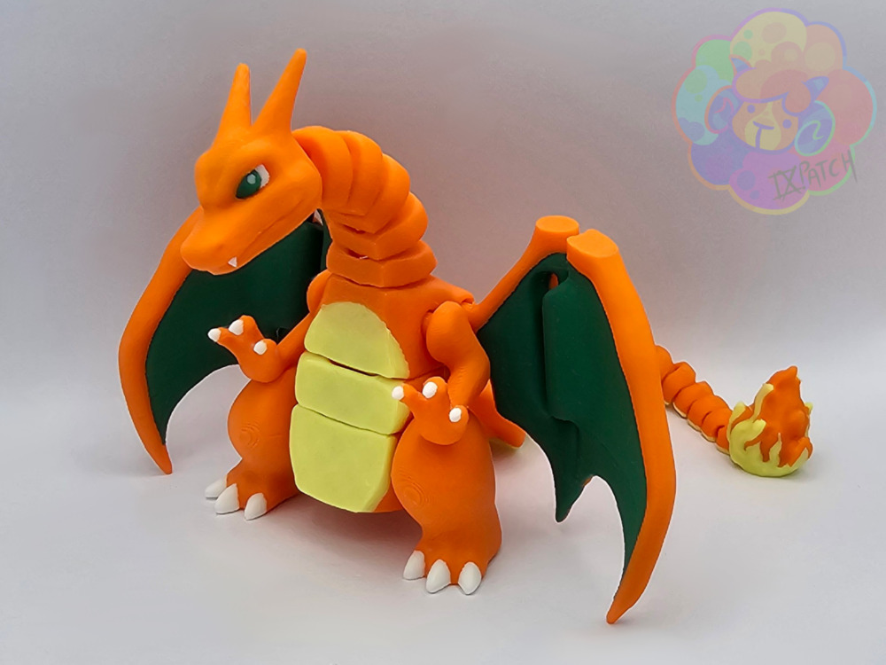 Charizard Dragon 3D Baskı Figür 20cm