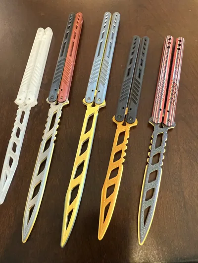 Butterfly Knife (Kelebek Bıçak) 3D Baskı