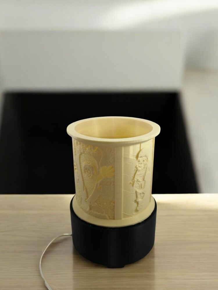 Lithophane Fotoğraflı Gece Lambası