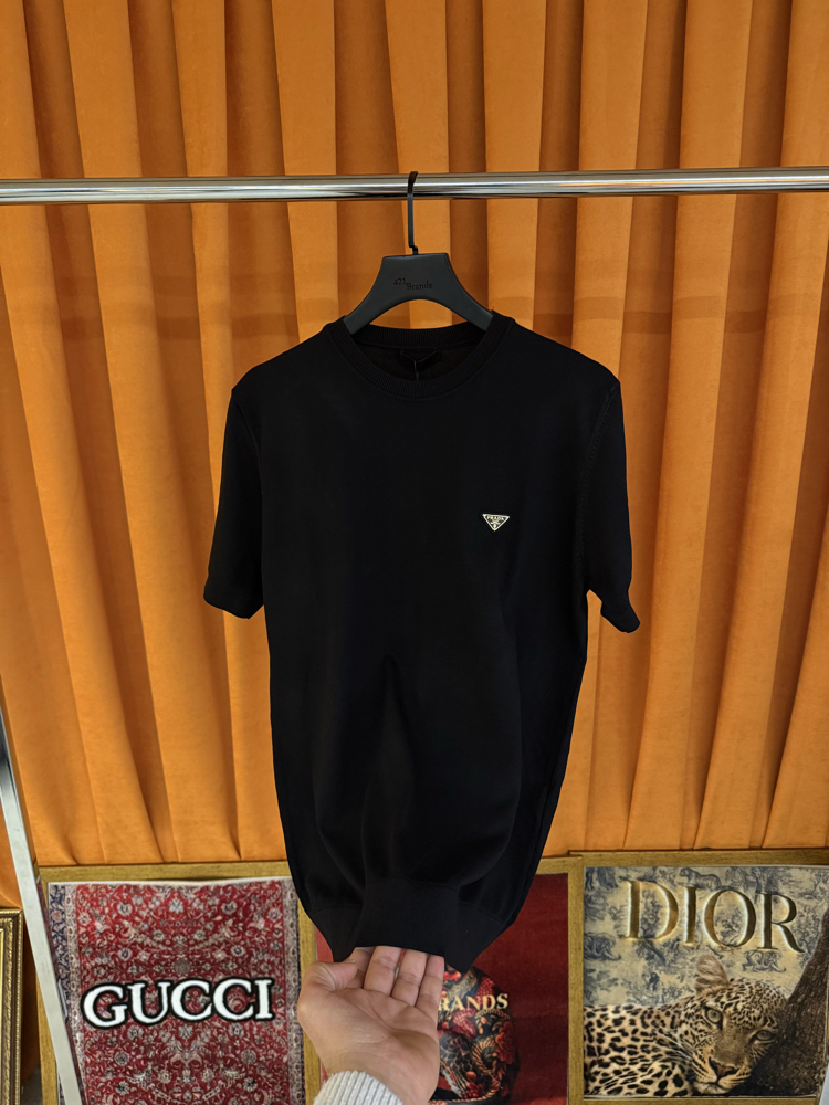 Prada yeni sezon ithal triko tişört siyah