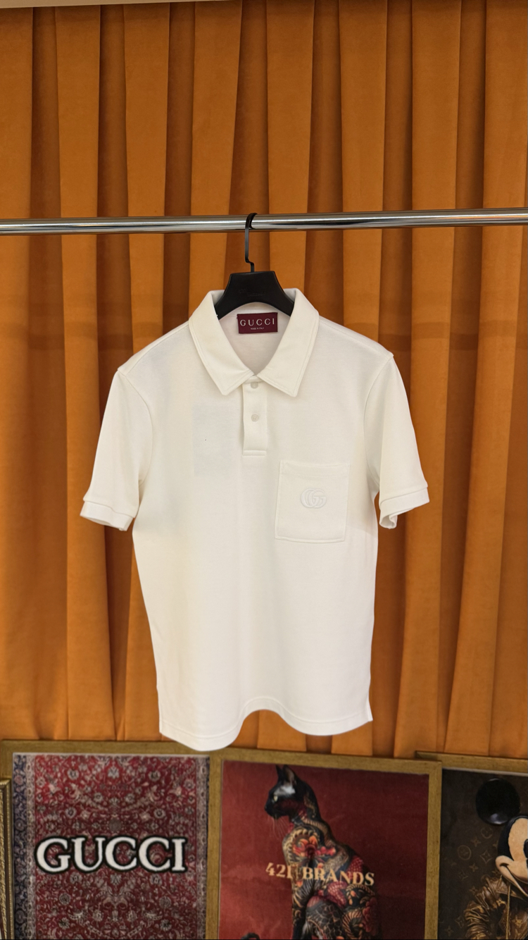 Gucci yeni sezon nakış cep logo ithal polo yaka 