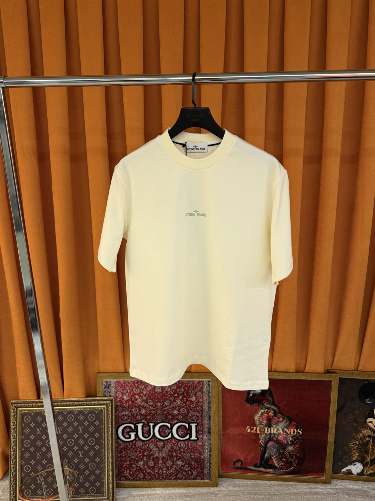 Stone island yeni sezon ithal sırt logo detaylı tişört 