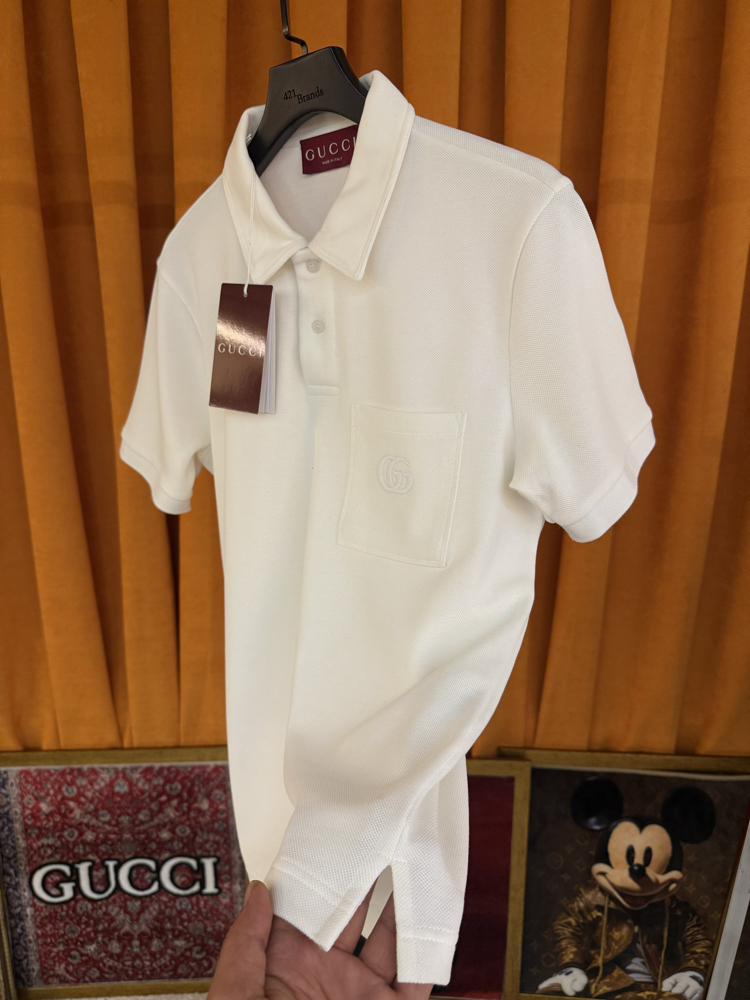 Gucci yeni sezon nakış cep logo ithal polo yaka 