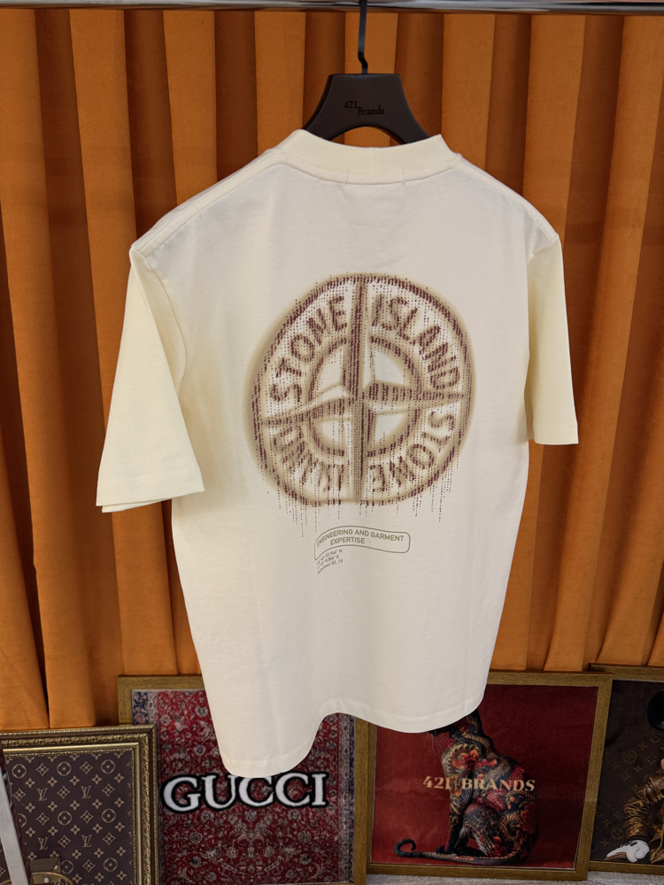 Stone island yeni sezon ithal sırt logo detaylı tişört 