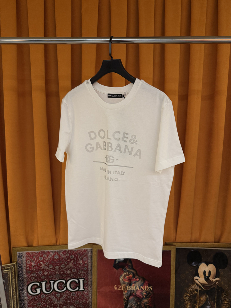 Dolce gabbana yeni sezon kabartma logo ithal tişört