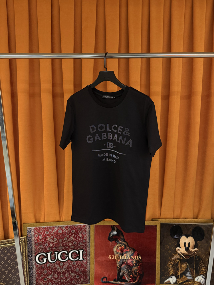 Dolce gabbana yeni sezon kabartma logo ithal tişört