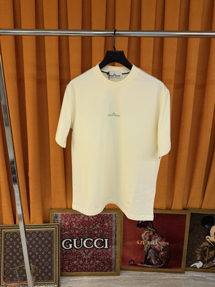 Stone island yeni sezon ithal sırt logo detaylı tişört 