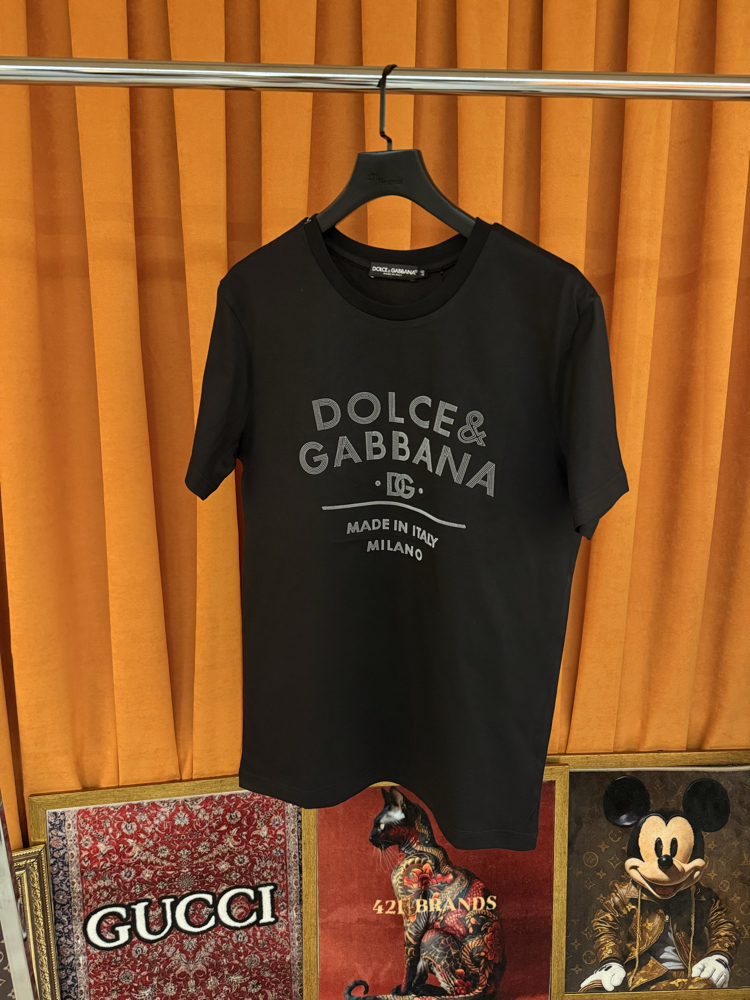 Dolce gabbana yeni sezon kabartma logo ithal tişört