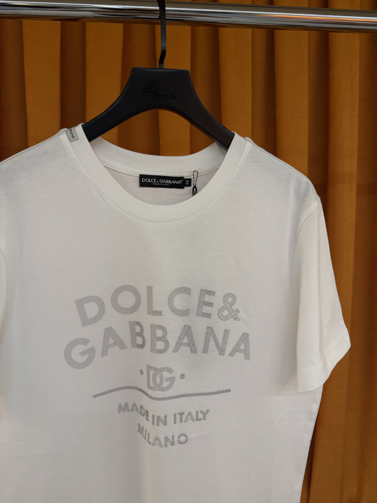 Dolce gabbana yeni sezon kabartma logo ithal tişört