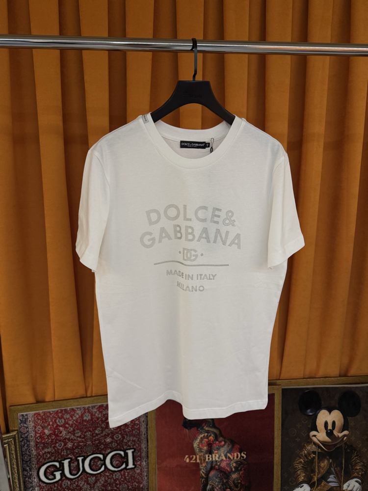 Dolce gabbana yeni sezon kabartma logo ithal tişört