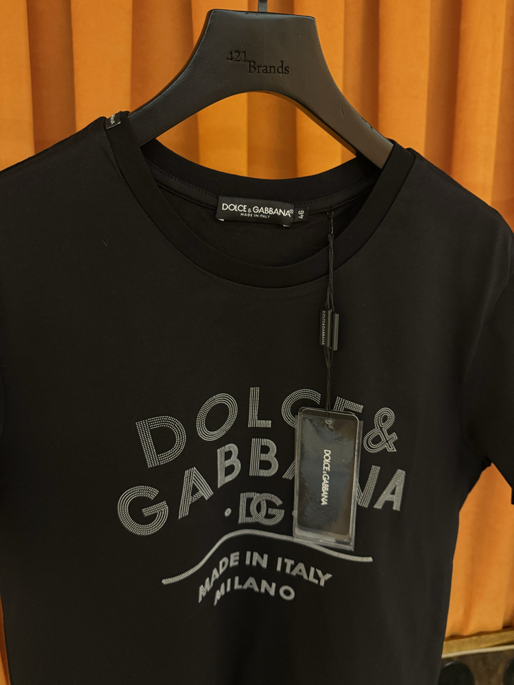 Dolce gabbana yeni sezon kabartma logo ithal tişört