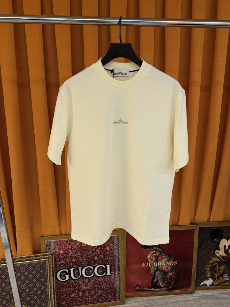 Stone island yeni sezon ithal sırt logo detaylı tişört 