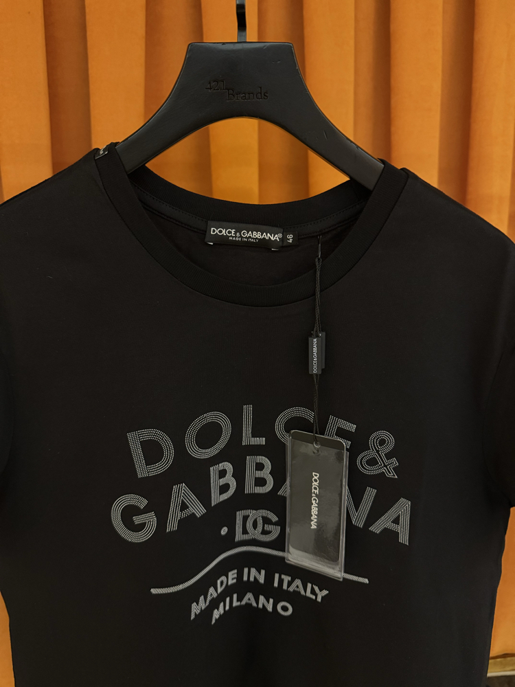 Dolce gabbana yeni sezon kabartma logo ithal tişört