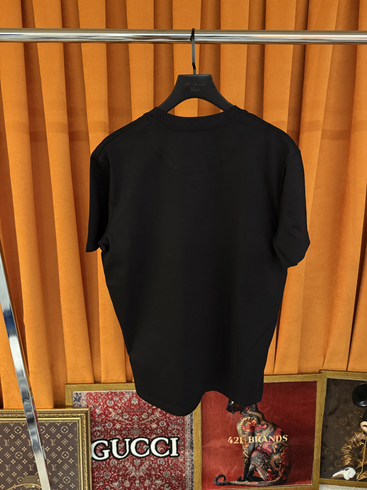 Prada classic boğaz logo detaylı ithal tişört