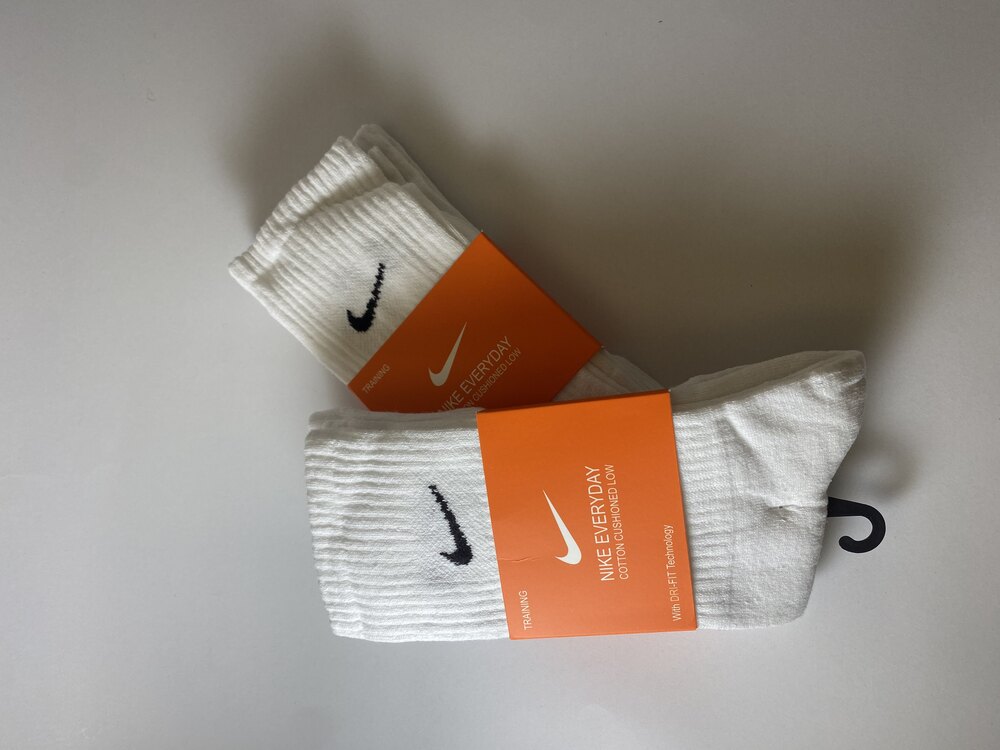 Nike Beyaz 2'li Kolej Çorap