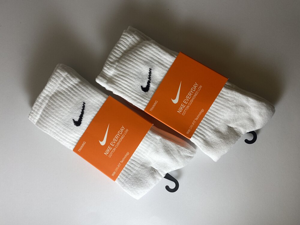 Nike Beyaz 2'li Kolej Çorap