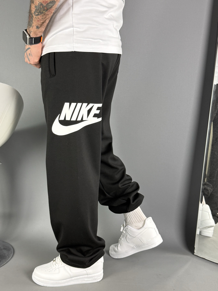 Büyük Logo Swd  Gri Baggy Eşofman Altı 