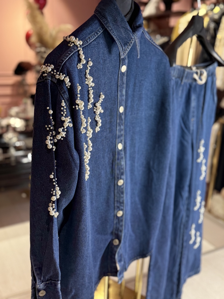 Denim incili takım