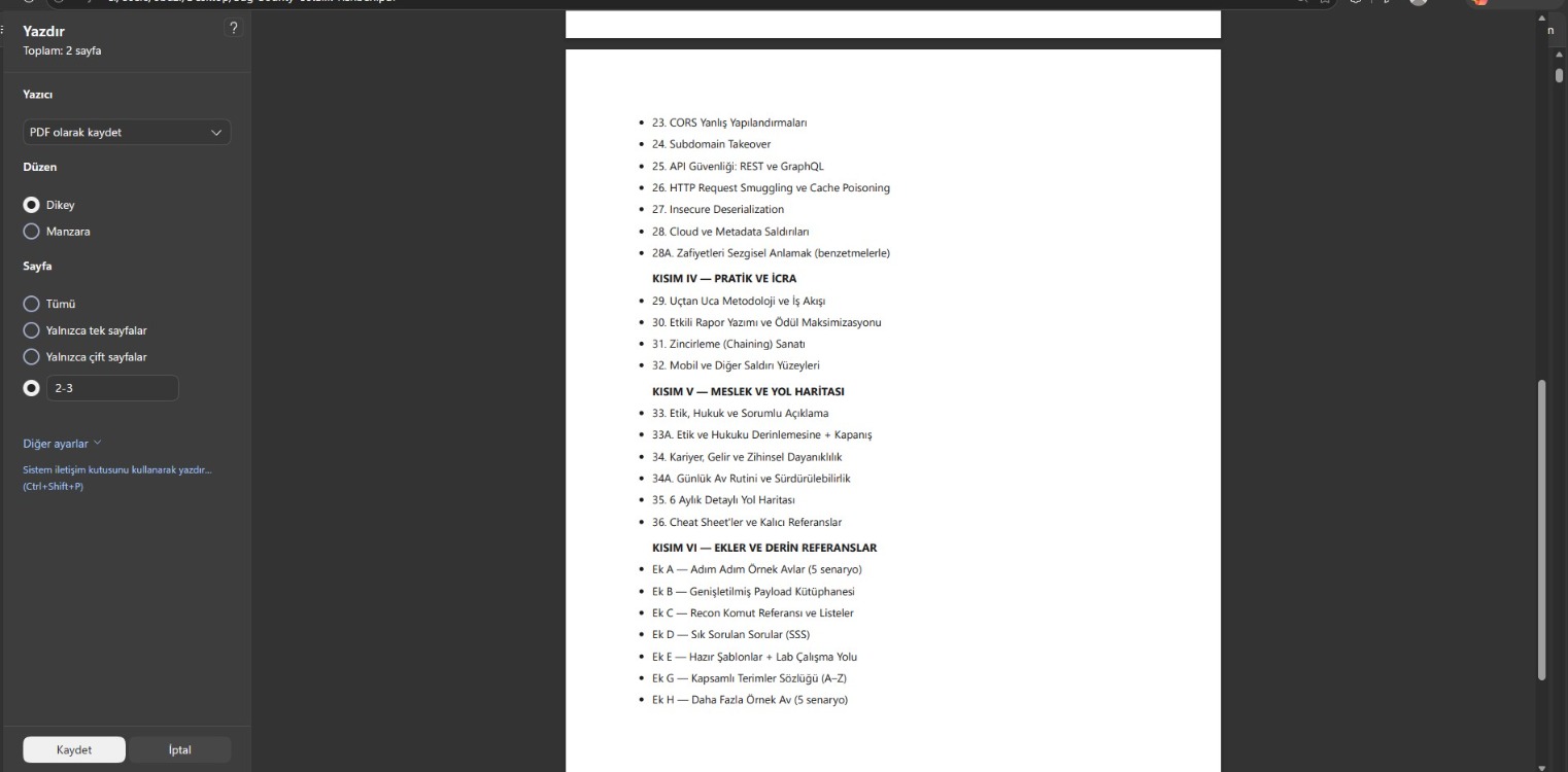 Bug Bounty Ustalık Rehberi — Sıfırdan Gelire