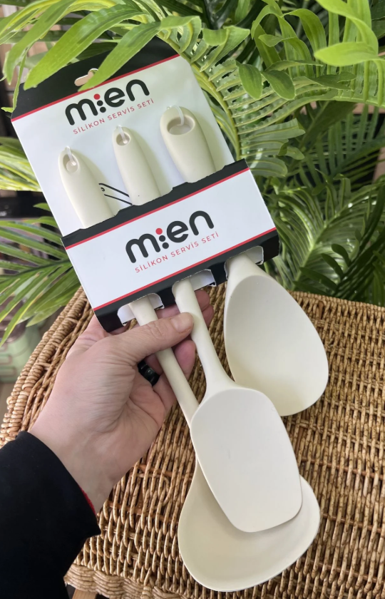 MİEN-1404 3LÜ KREM SİLİKON SET