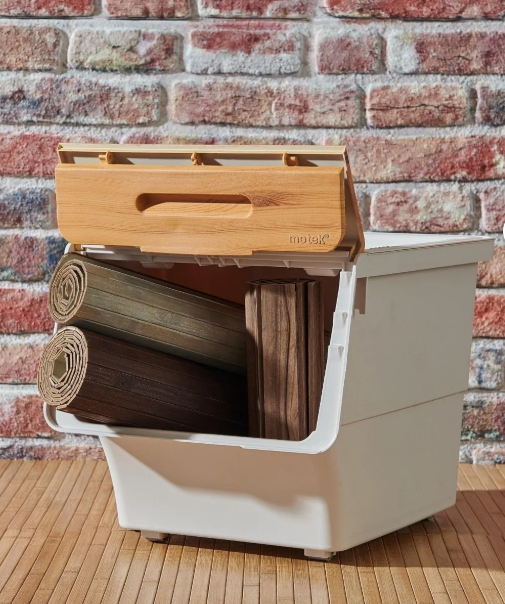 Motek Bambu Tekli Organizer - Bej - 33 Lt