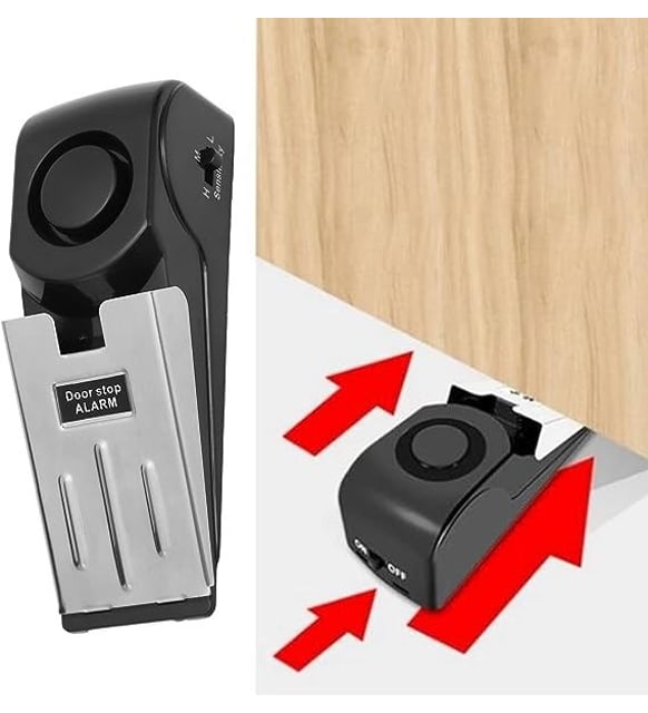 Alarmlı Kapı Stopper/ Durdurucu. 9 Volt pil kullanır Kapı alarmı