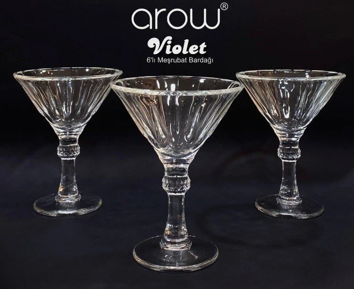 Arow Violet 6'lı Meşrubat Bardak