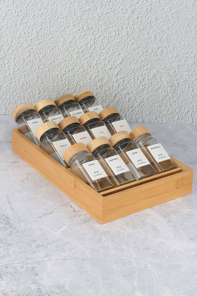 MİEN BAMBU ÇEKMECE İÇİ BAHARAT ORGANİZERİ