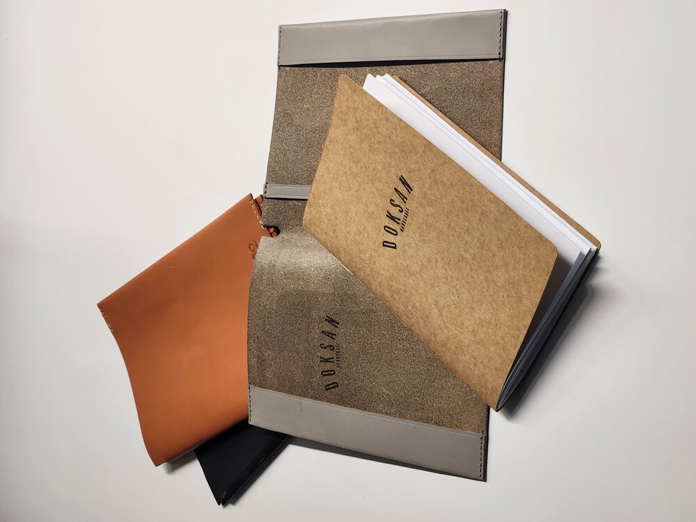 90 Basics v.01-L El Yapımı Defter ve Vejetal Deri Defter Kılıfı 