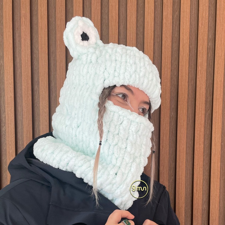 Mint Gözlü Balaclava