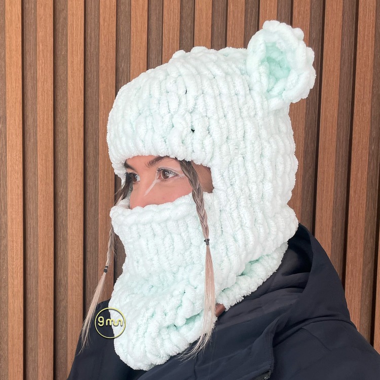 Mint Kulaklı Balaclava