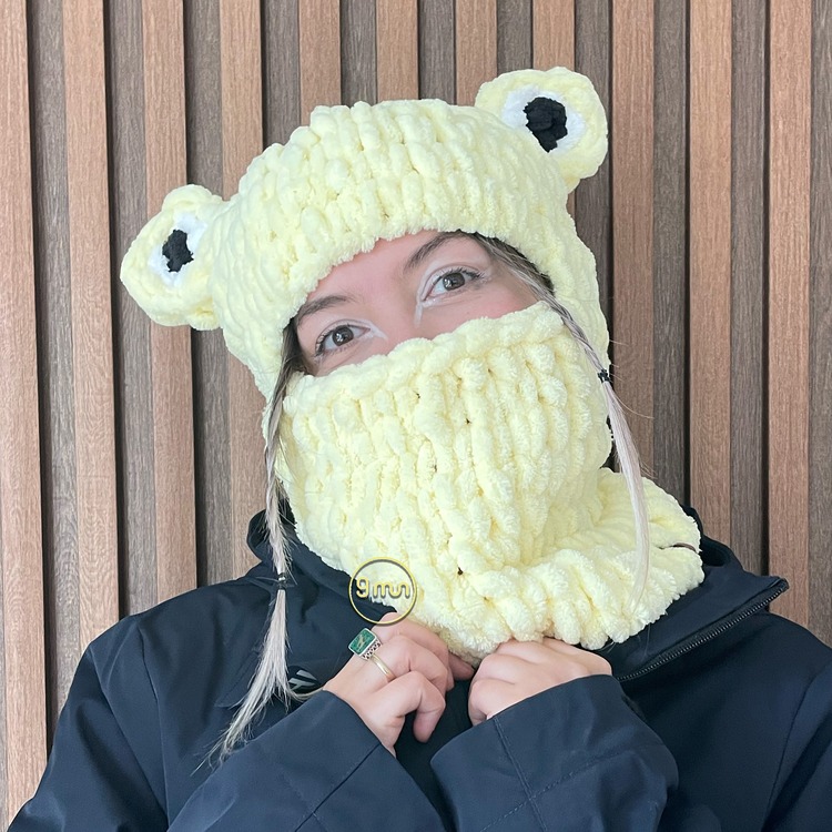 Açık Sarı Gözlü Balaclava