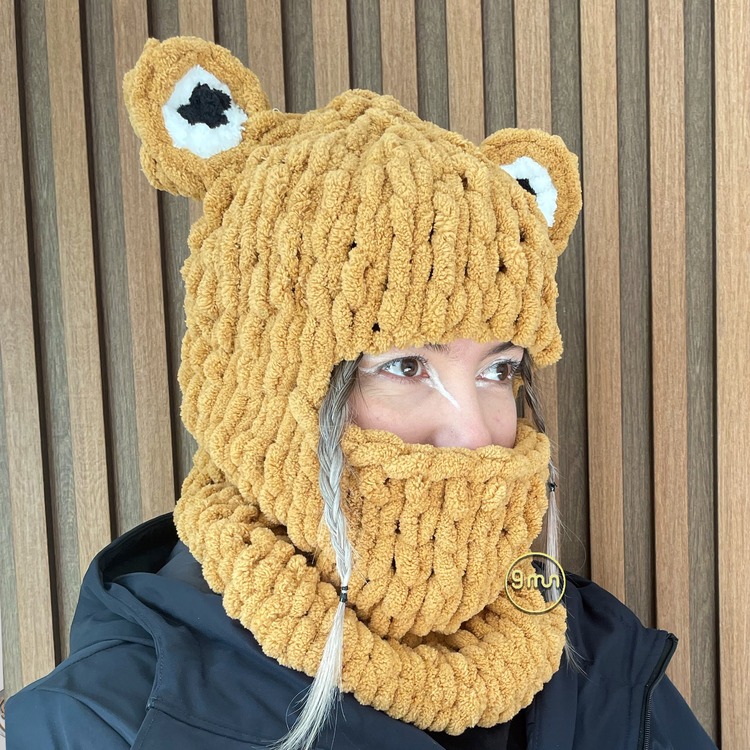 Bear Gözlü Balaclava