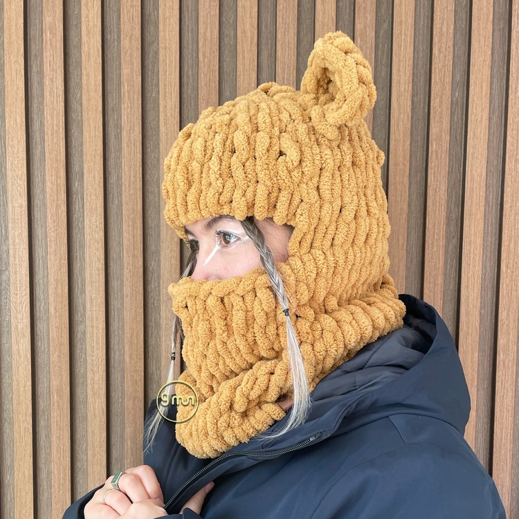 Bear Kulaklı Balaclava