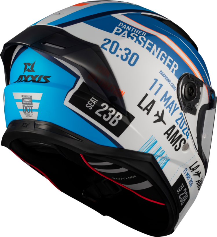 Axxis Panther Passenger Parlak/Mavi/Beyaz